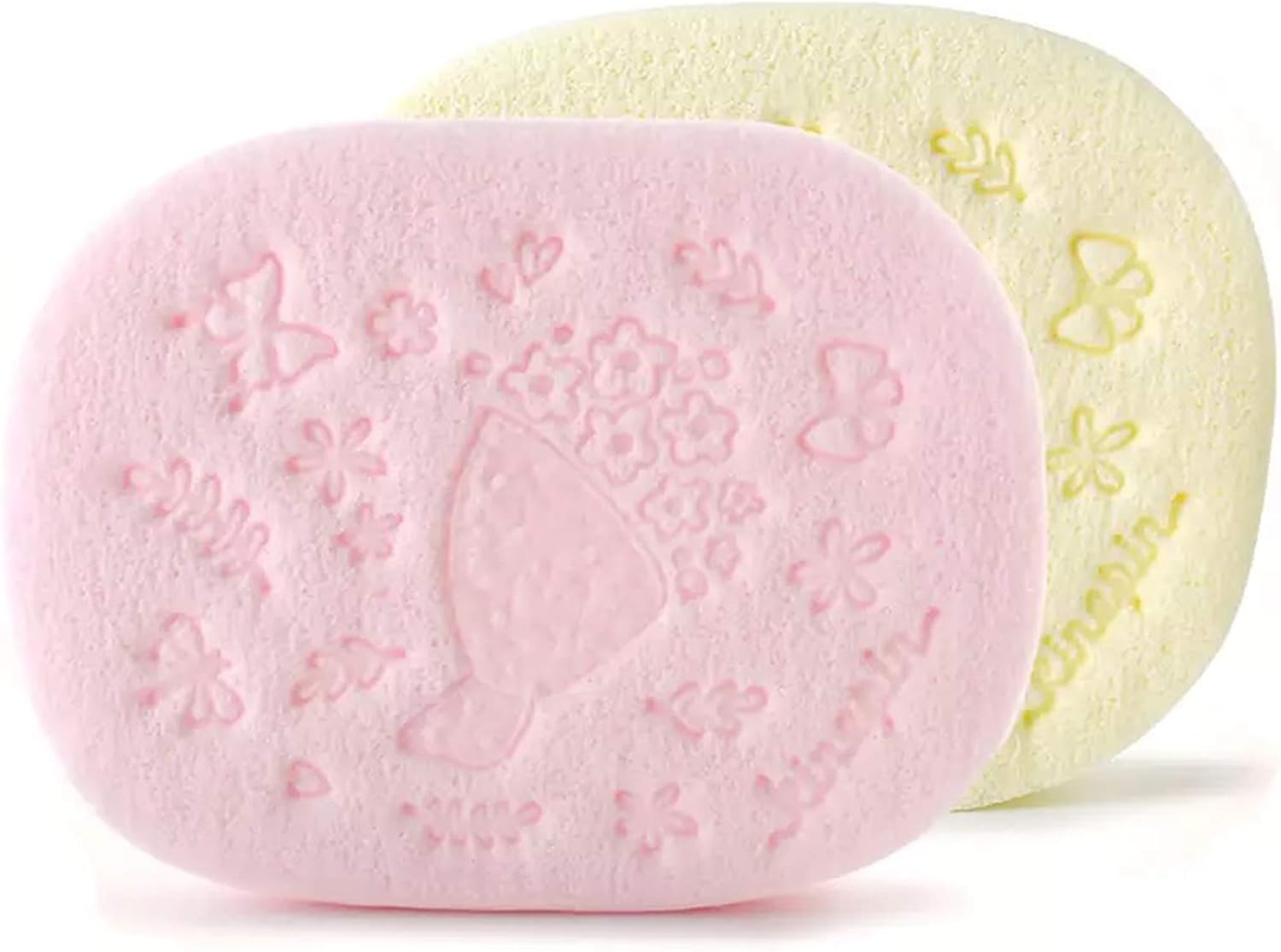 Dofash 2PCS Square Makeup Sponges with Travel Case Facial Beauty