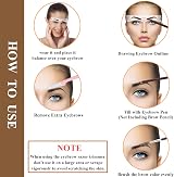 TEUVO Eyebrow Stencil Kit 12 Styles Shaper with Brush & Razor for Beginners view 6