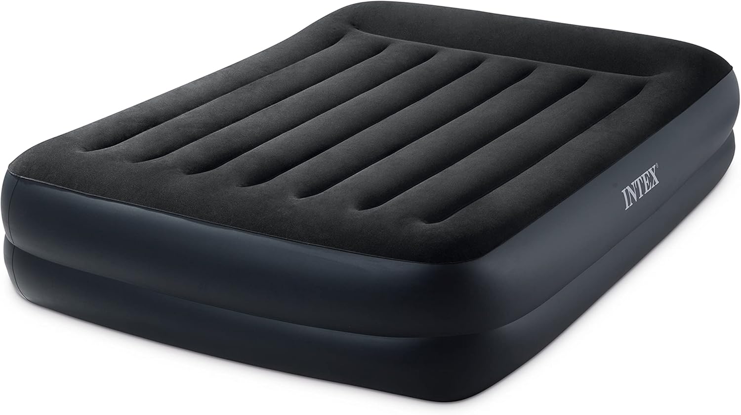 Intex Dura-Beam Standard Series Pillow Rest Raised Airbed w/Built-in Pillow & Internal Electric Pump, Queen: Sports & Outdoors