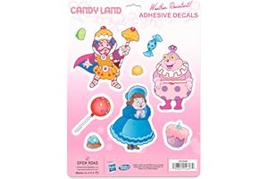 OPEN ROAD BRANDS Hasbro Candy Land Adhesive Vinyl Decals - Fun Candy Land Sticker Set Featuring Lord Licorice, Gramma Nutt, Gloppy and More