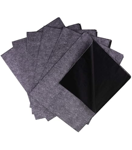 Huayue Papier De Transfert Carbone 200 Feuilles A4 Noir + 5 Stylets - Idéal Gravure Sur Bois, Tissu Et Loisirs Créatifs