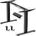 GallopFun Electric Standing Desk Frame,Memory Controller Height Adjustment,176lbs Weight Capacity,For 37 to 77.5" Desktop,Ergonomic Sit Stand Desk Base for Home Office,Black Frame Only