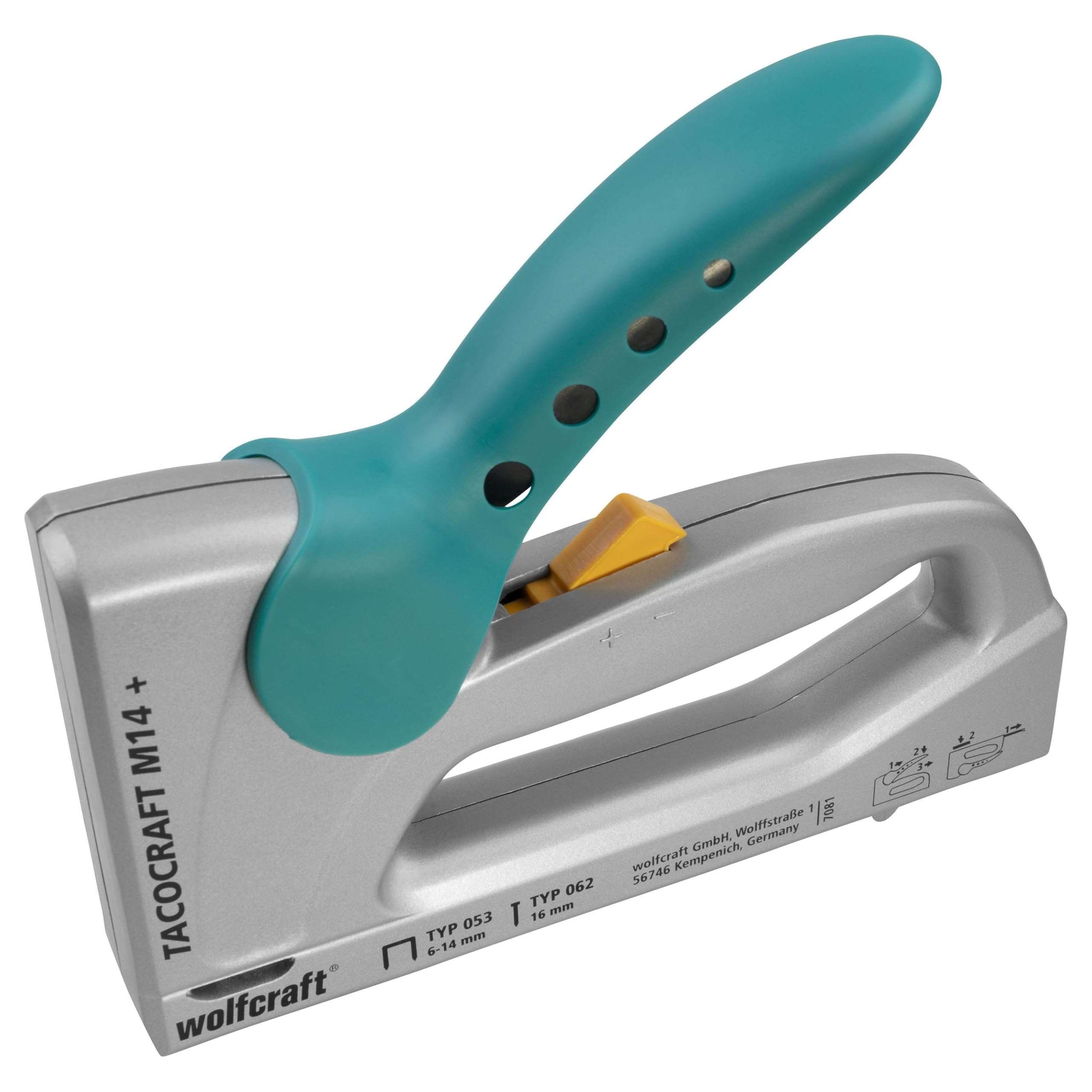 wolfcraft tacocraft M 14+ Hand Stapler, with Metal Body I 7081000 I 0