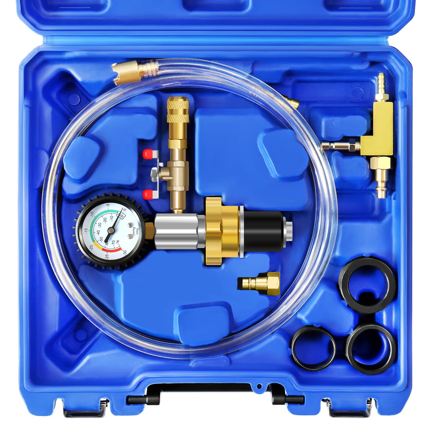 Photo 1 of JIFETOR Universal Cooling System Vacuum Type Coolant Refill Tool Kit, Blue