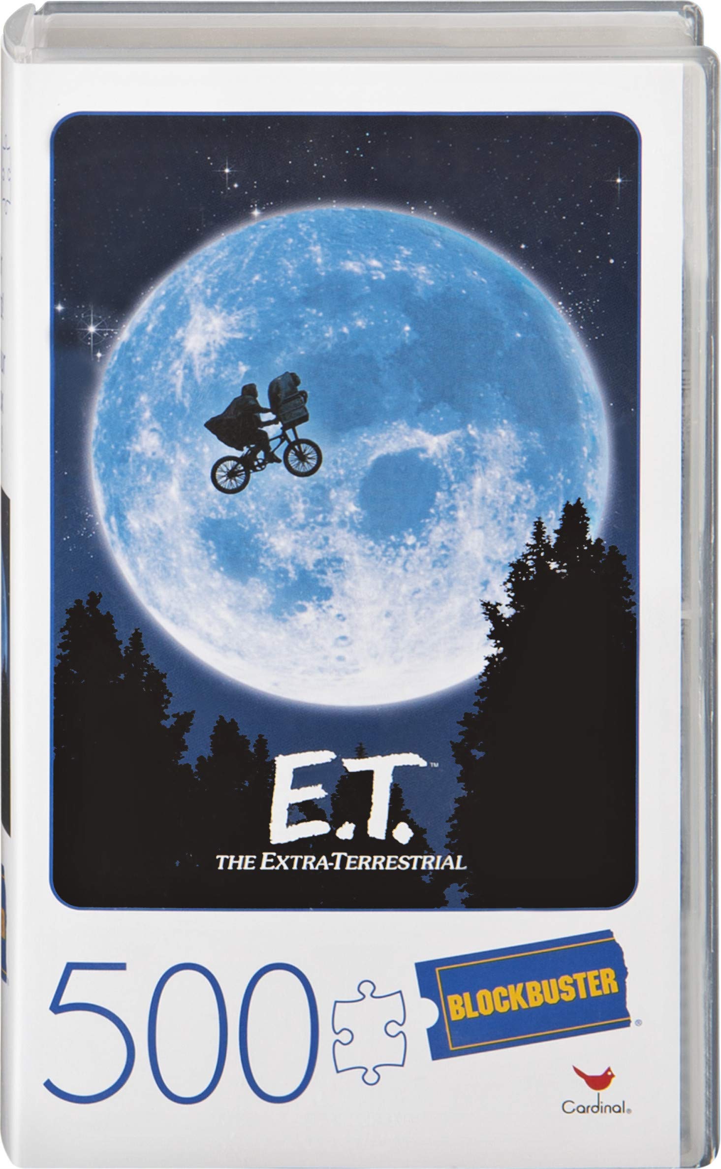 E.T. the Extra-Terrestrial Movie 500-Piece Puzzle in Plastic Retro Blockbuster VHS Video Case
