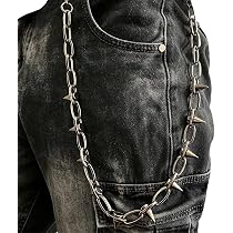 Rock Biker Dancing Dice Wallet Chain Cross Men Motorcycle Jeans