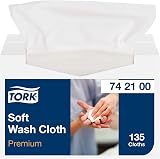 Tork Premium Disposable Wash Cloth Extra Soft 1 Ply 19.2x30 cm 135 Count view 2