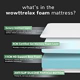 wowttrelax 4FT Mattress Small Double 6 Inch Gel Memory Foam 120x190x15cm view 4