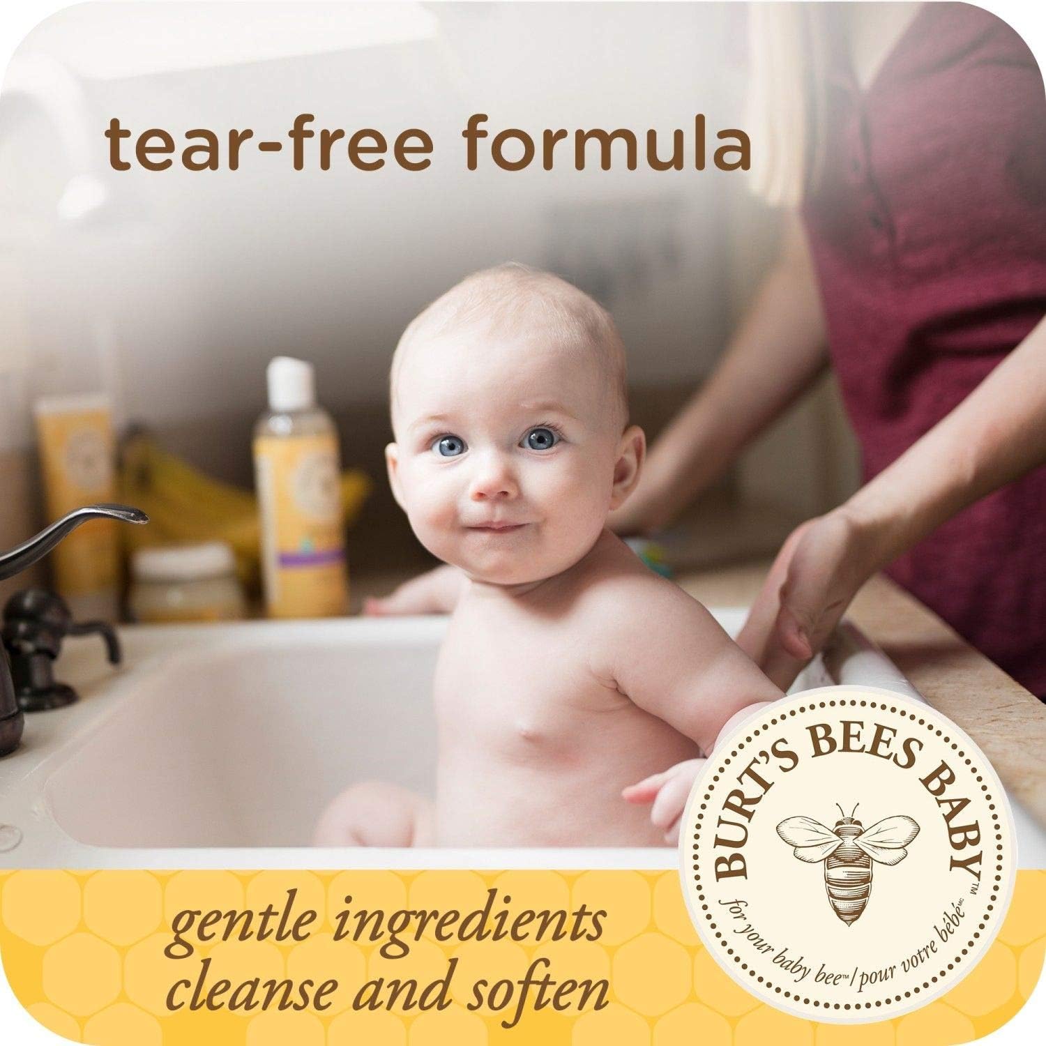 Burt's Bees Baby Bee Fragrance Free Shampoo and Body Wash, 21 oz, 1-2 Months - Image 3
