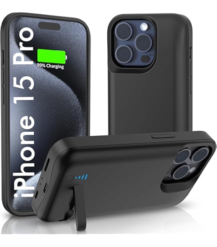 Battery Case for iPhone 15 pro max, 6000mAh Extended Charging Case