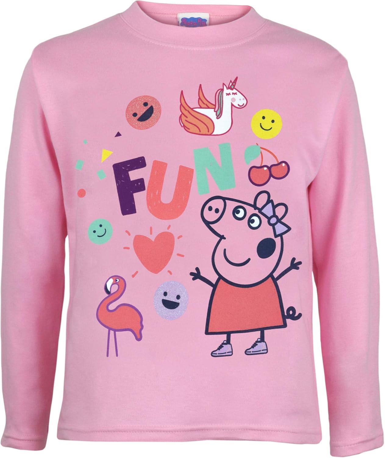 Peppa Pig Fun Girls Long Sleeve TShirt Official Merchandise Ages 1
