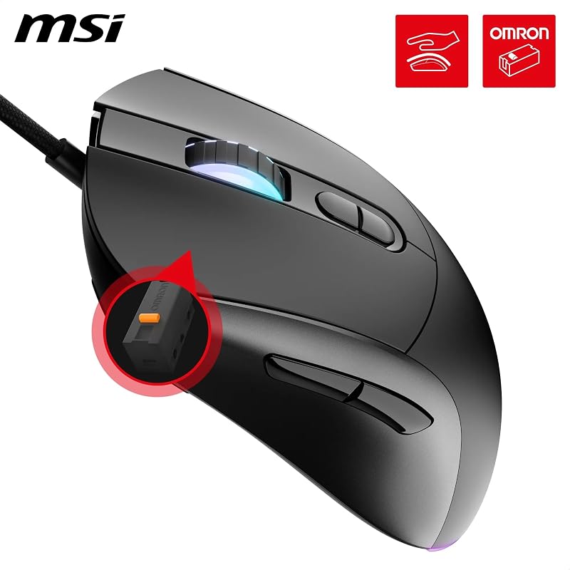 Forge GM320 – Ratón Gaming Óptico, 12800 dpi, Simétrico, 7 Botones Programables, Switches Duraderos 20M, Latencia 1ms, LED RGB, 126g, Cable USB