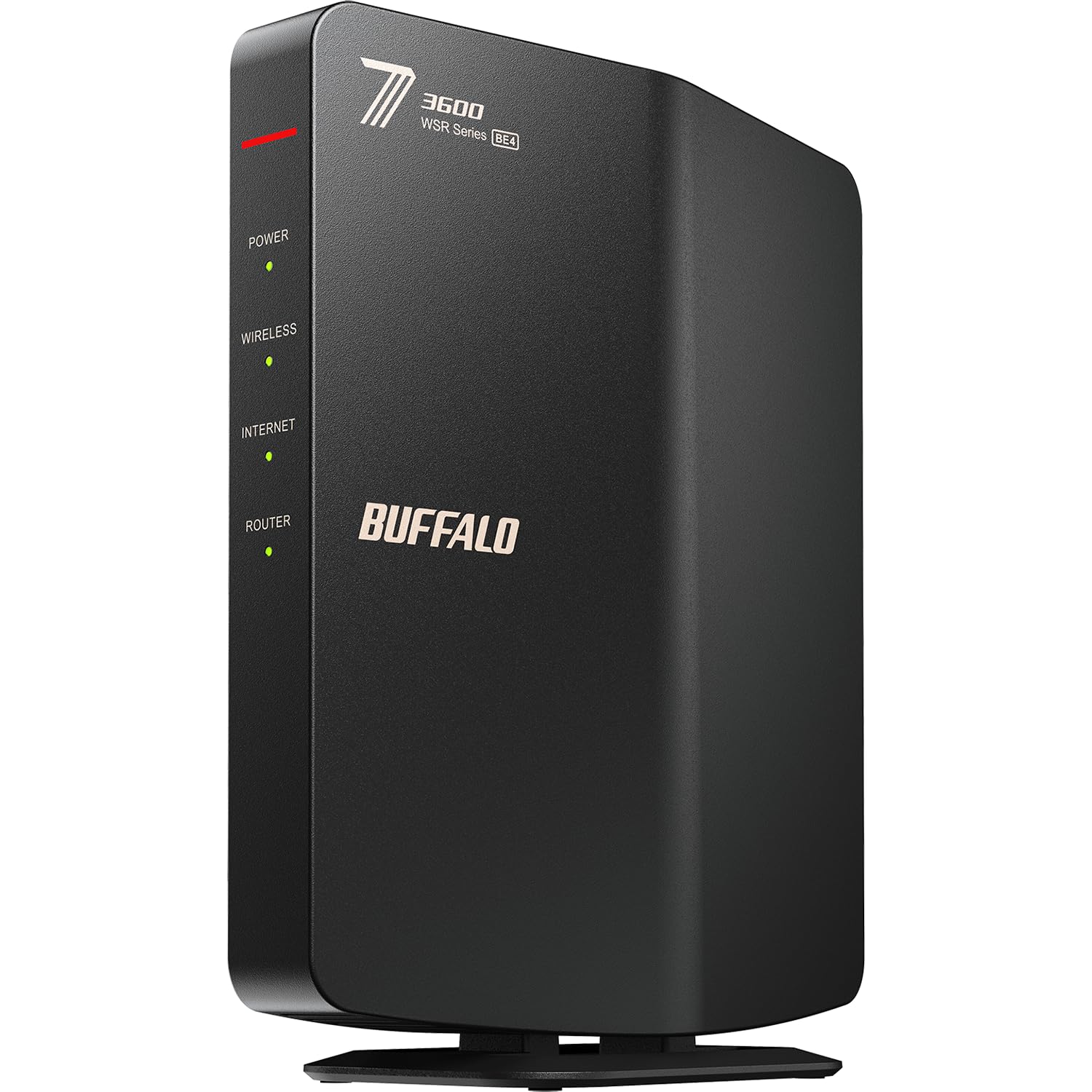 WSR3600BE4P/NBK Buffalo WiFi Router, Wireless LAN Wi-Fi 7, 11be, Dual Band, 2882+688Mbps, Eco Package