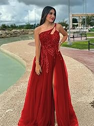 Hot Pink Tulle Prom Dresses for Women Plus Size
