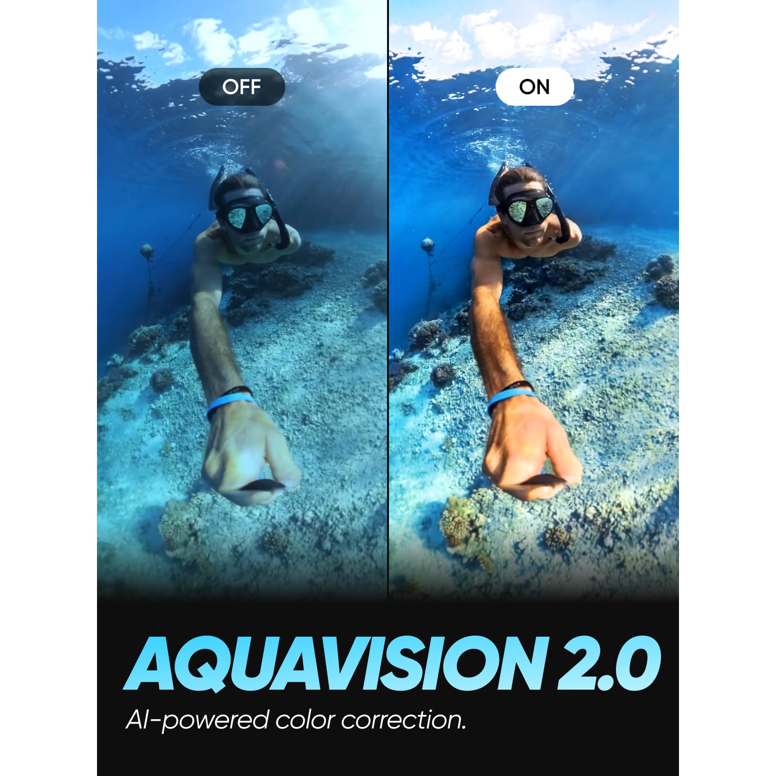 Insta360 X3 Invisible Dive Kit - Waterproof 5.7K 360 Action Camera, Dive Case, Selfie Stick, Dual 1/2