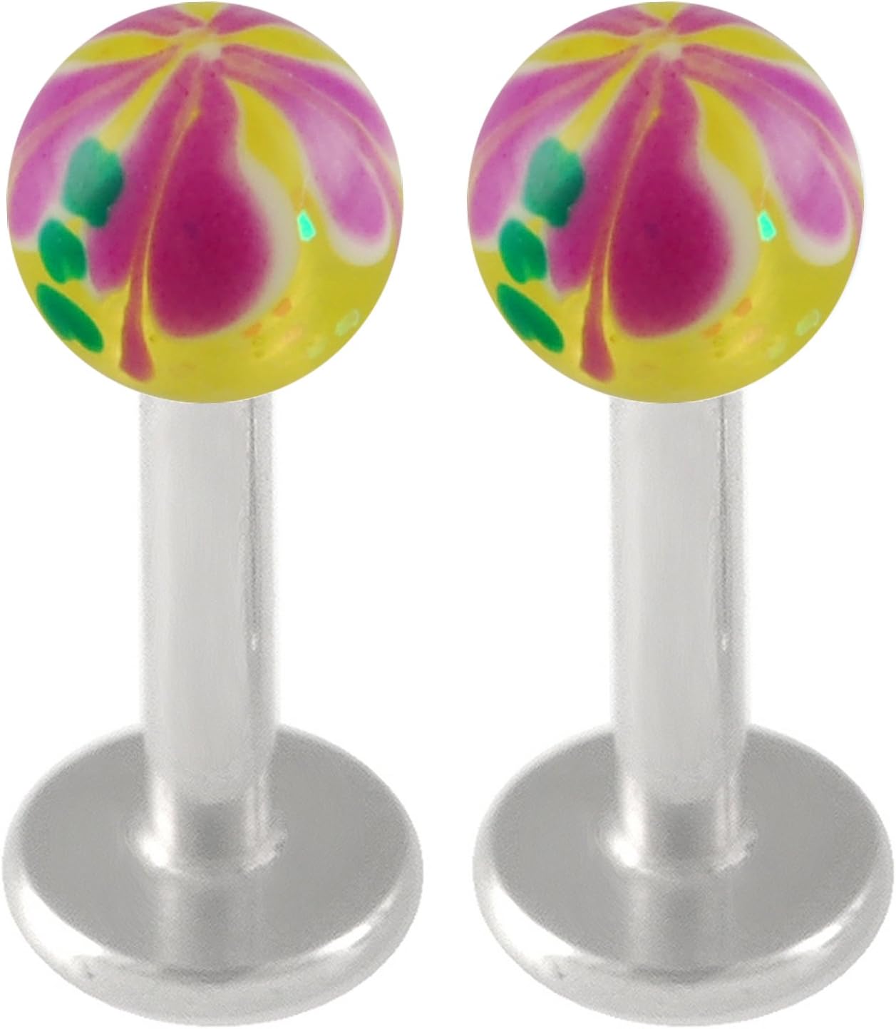 bodyjewellery cute lip rings unique men piercing tragus 2Pcs 16g 1/4