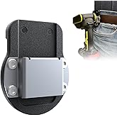 Drill Holder | Clip-On Tool Belt Drill Holder -Simple Portable Hook Suits Cordless Drills, Impacts, Nailers, Tape Measures, or Any Tools with Hanger Clips.
