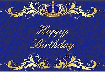 Amazon Com Baocicco 8x6 5ft Royal Blue Prince Happy Birthday