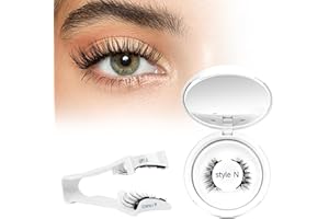 Higu clace Magnetic Eyelashes,1 Pairs Magnetic Lashes with Applicator, Reusable Magnetic Eyelashes Natural Look Wispy 3D Lash