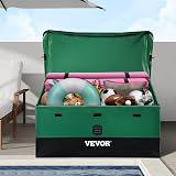 VEVOR 100 Gallon Outdoor Storage Box Waterproof PE Deck Box Galvanized Frame view 2