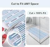 XIYUNTE Bath Mat 90x40cm Non Slip Cut to Size Anti Mould Blue view 6