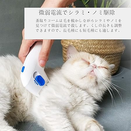 Amazon 億騰 ノミ取り器 電気しらみ取り櫛 シラミ退治 シラミ卵駆除 ダニ取り ノミ駆除 ニット駆除 犬 猫 ペット用 プラスチック製 ノミ ダニ取り器具 シラミ対策 ブルー ホワイト 億騰 ノミ ダニ取り器具 通販