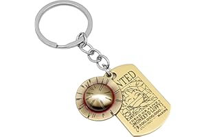 Weeb Keychains One Piece Gifts, Premium One Piece Keychain, Durable Anime Keychain for Everyday Carry