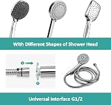 EMKE Shower Hose 2.5m Anti-Kink Stainless Universal Replacement Chrome G1/2 view 2