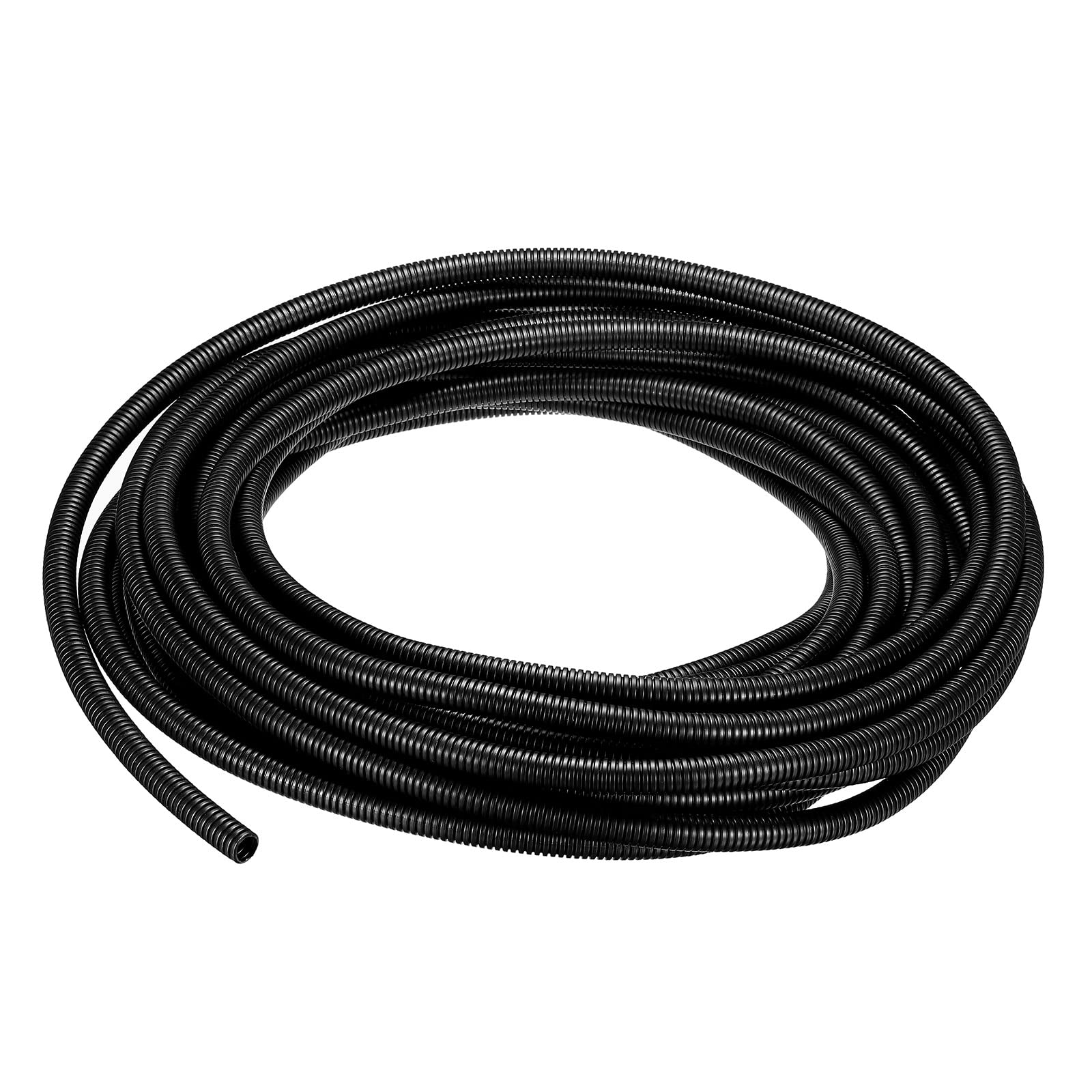 DMiotech 13.0mmx10mmx15m PP Non-Split Corrugated Tubing Indoor Outdoor Cord Management for Wrap Tidy Office Garden