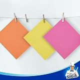 MR.SIGA Reusable Dish Cloths 10 Pack Cellulose Sponge Cloth Multicolor view 6