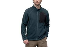 Aicall Men's AIR Full Zip Wave-textured Lightweight Fleece Jacket Breathable Spring Jacket for Outdoor Hiking Camping