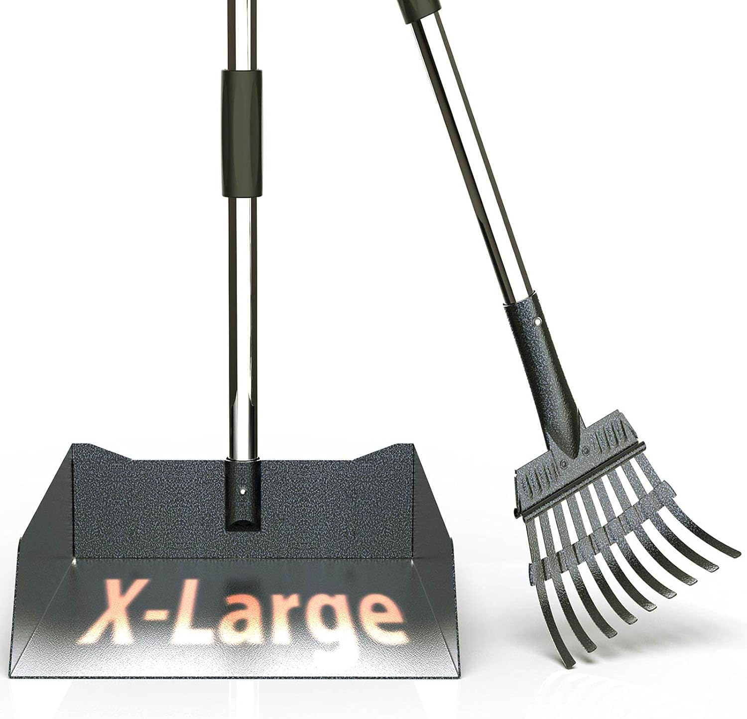 XLarge Pooper Scooper 37.4" No Bending Long Handle Dog