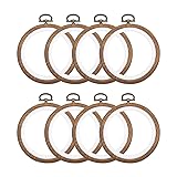 8 Pcs/set Mini Embroidery Hoops 3 Inch Round