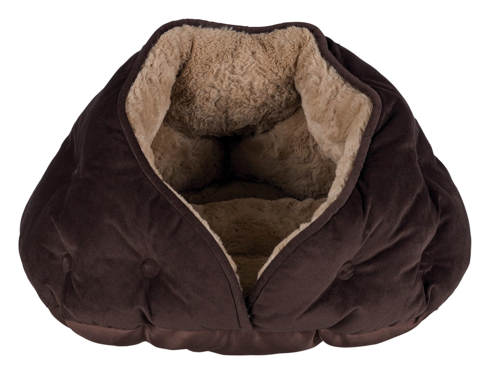 Trixie 36356 Malu cuddly cave, 47 × 27 × 41 cm, brown/light brown
