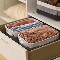 Sacyic Small Storage Baskets for Shelves,Fabric