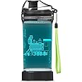 YuanDian Light Up Kids Water Bottle with 3D Train Design- 14 OZ Tritan BPA Free - Cool Drinking Cups Gift for School Kindergarten Boys and Girls Christmas Holiday