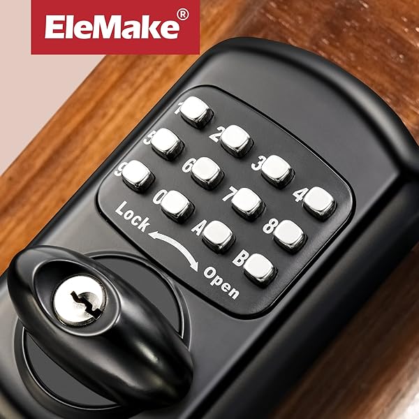 KEYLESS ENTRY KEYPAD DEADBOLT – DIGITAL & MECHANICAL DOOR LOCK, LOW POWER RISK-FREE (BLACK)
