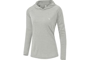 TBMPOY Womens UPF 50+ Sun Protection Hoodie Shirt Long Sleeve Fishing Hiking Outdoor UV Shirt Lightweight