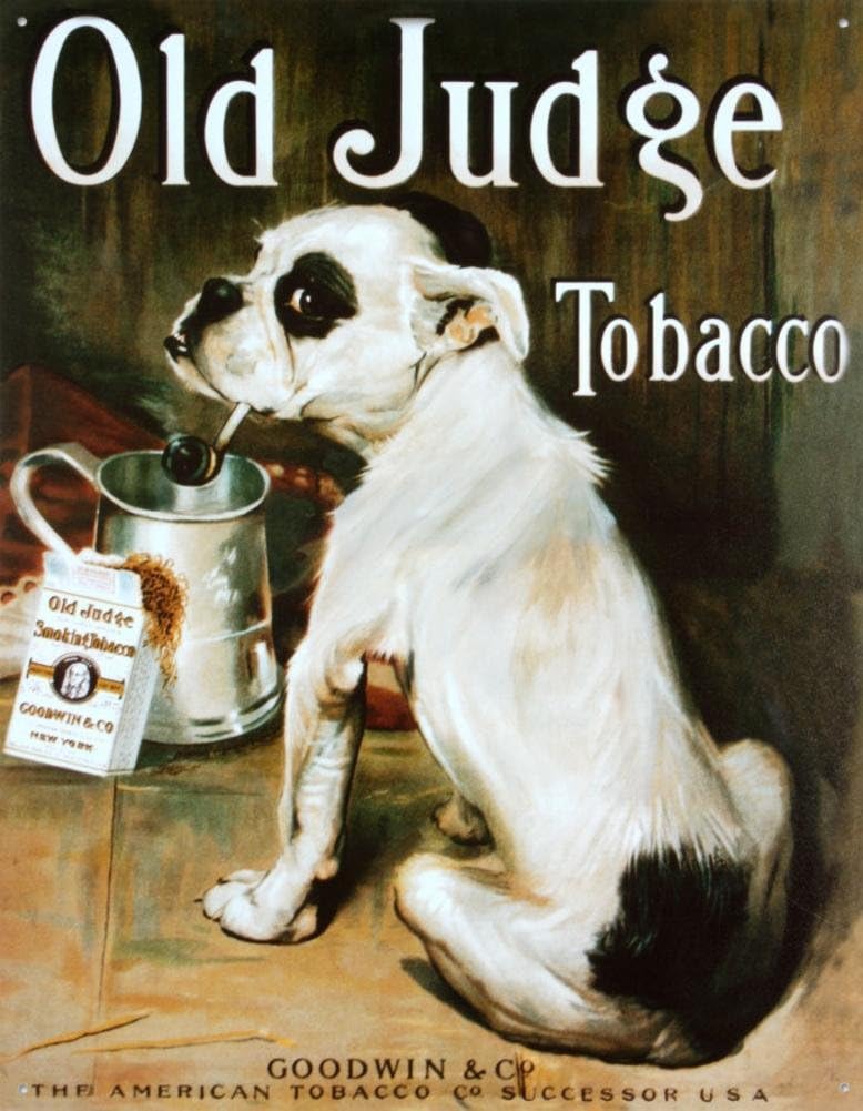 Leapin Lizard Old Judge Tabacco Tabak