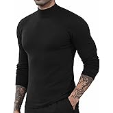 OYOZONE Men's Slim Fit Mock Turtleneck Pullover Sweater Casual Basic Knitted Thermal Sweaters