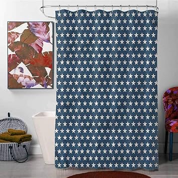 Amazon Com Star Fabric Shower Curtain Waterproof Fabric Bathroom