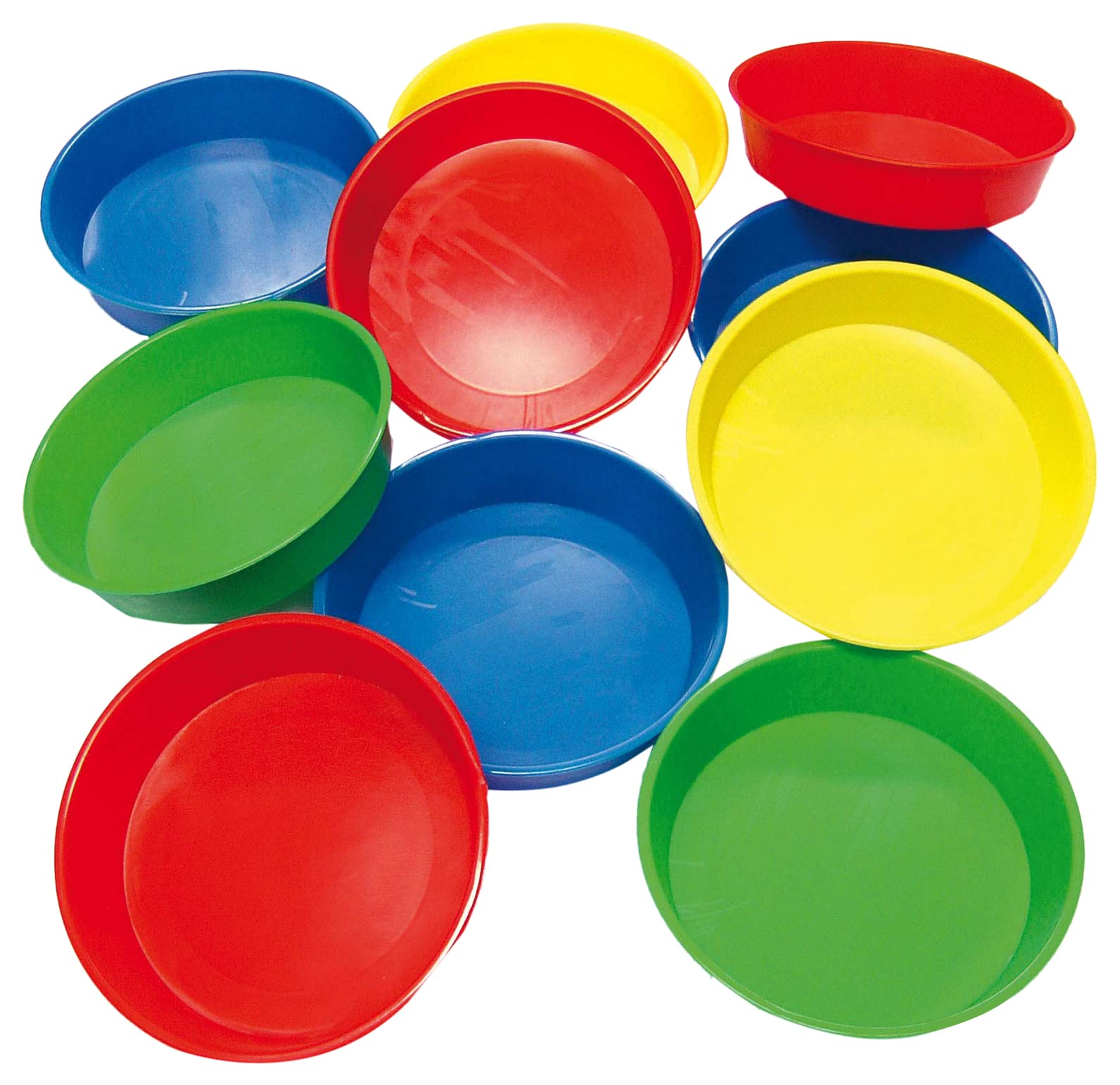 Baker Ross AG560 Paint Pots for Kids - Pack of 10, Finger Art Bowls for Kids Crafts Activities and Children's Trays