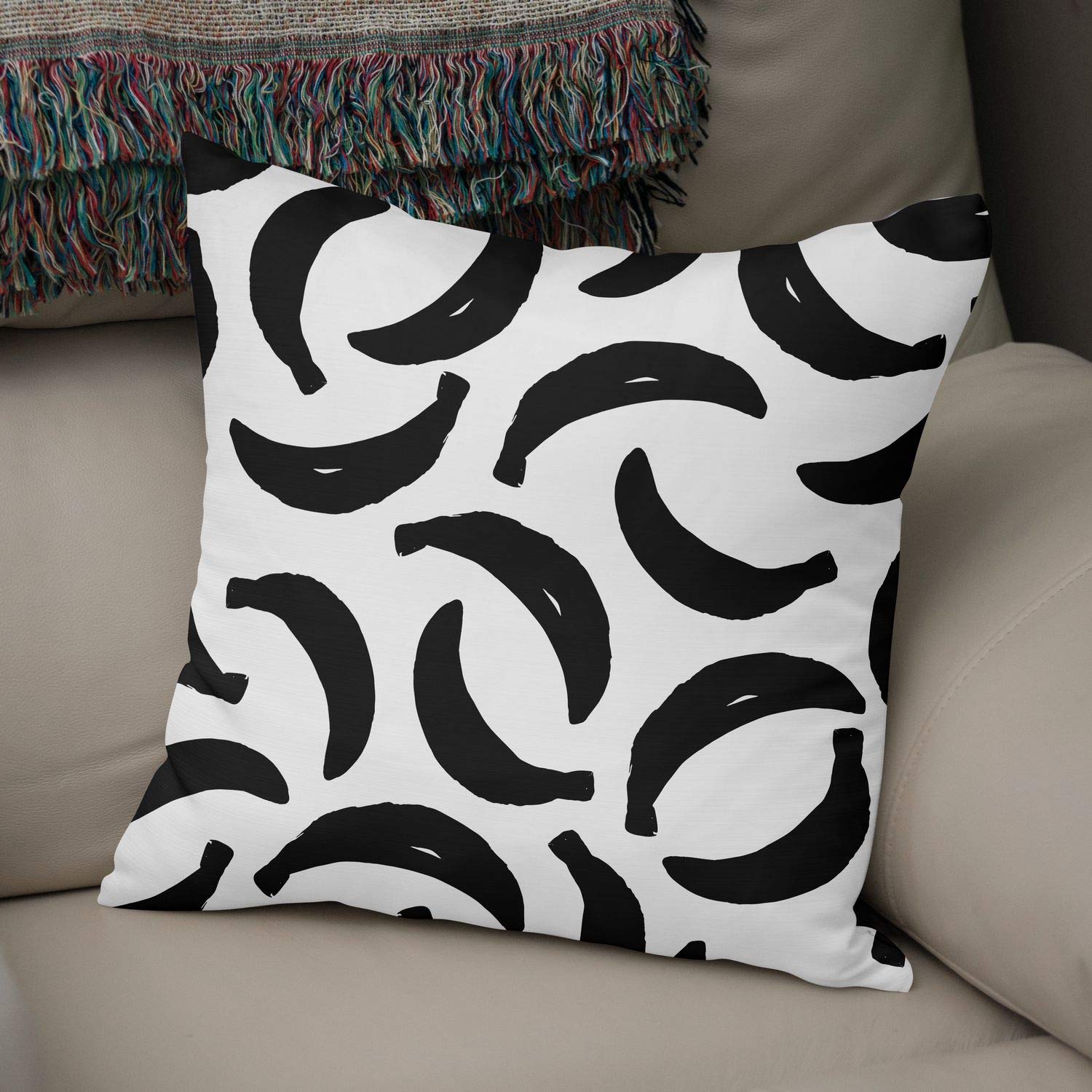 Bonamaison Decorative Cushion Cover, Polycotton, Multicolor, Standard