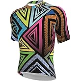 Wulibike Men's Cycling Jerseys Short Sleeve Bike Biking Shirts Full Zip with Pockets Road Bicycle Clothing
