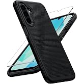 FNTCASE for Galaxy A17/A16 5G Phone Case: Dual Layer Samsung A17 5G Cover | Non Slip Matte Textured Protective Cases With Screen Protector, Military Grade Shockproof Drop Protection, Daily Use, Black