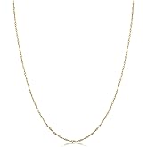 Kooljewelry Womens Classic Singapore Chain - 10k Yellow Gold Chain Necklace, Polished Finish