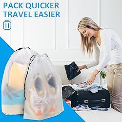 COIDEA, Waterproof Travel Drawstring Shoe Bags for