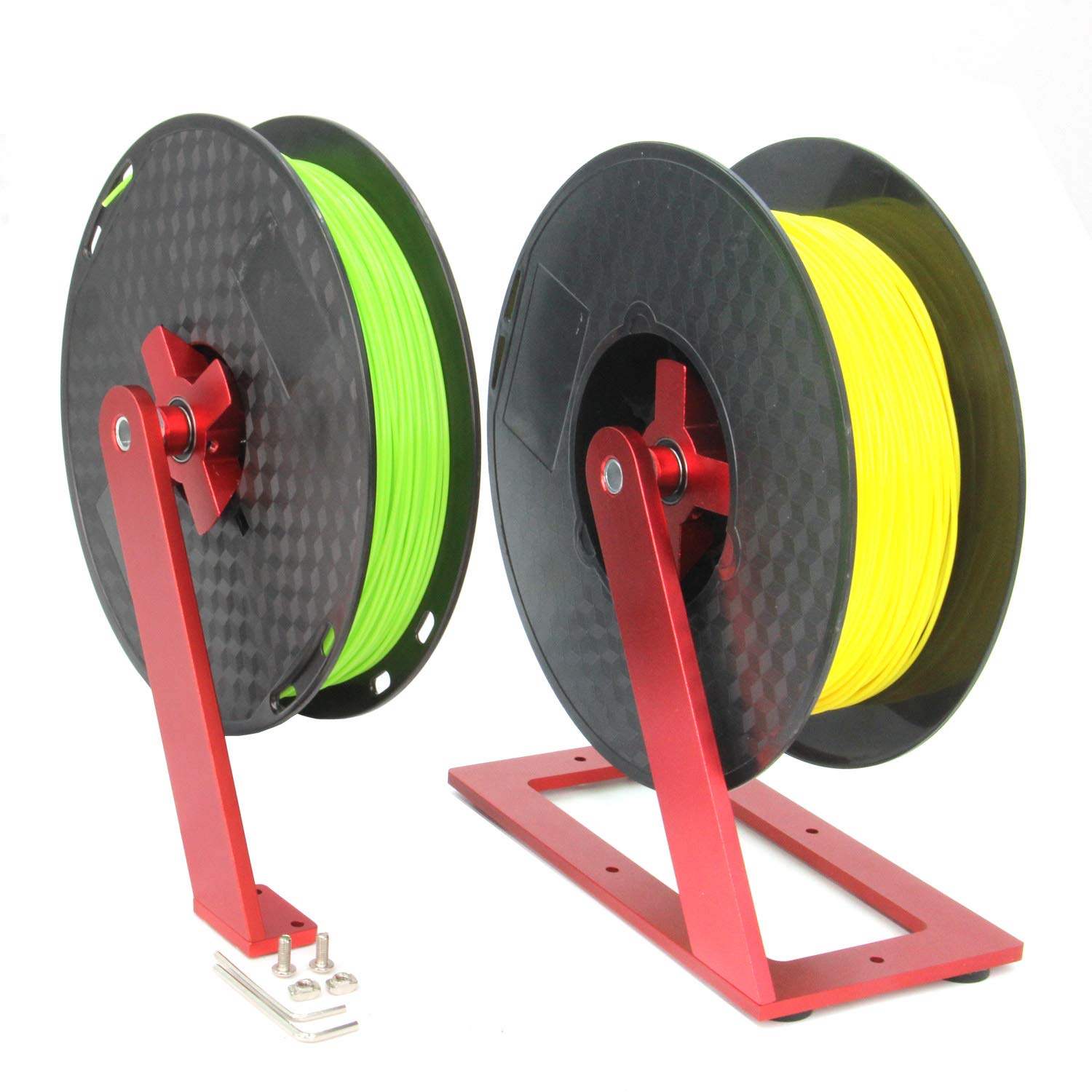 Zeberoxyz 3D Printer Filament Holder Rotate Spool with Base Filament Mount Rack Bracket Used for TPU PLA ABS Nylon Wood (Rotate Spool with Base)