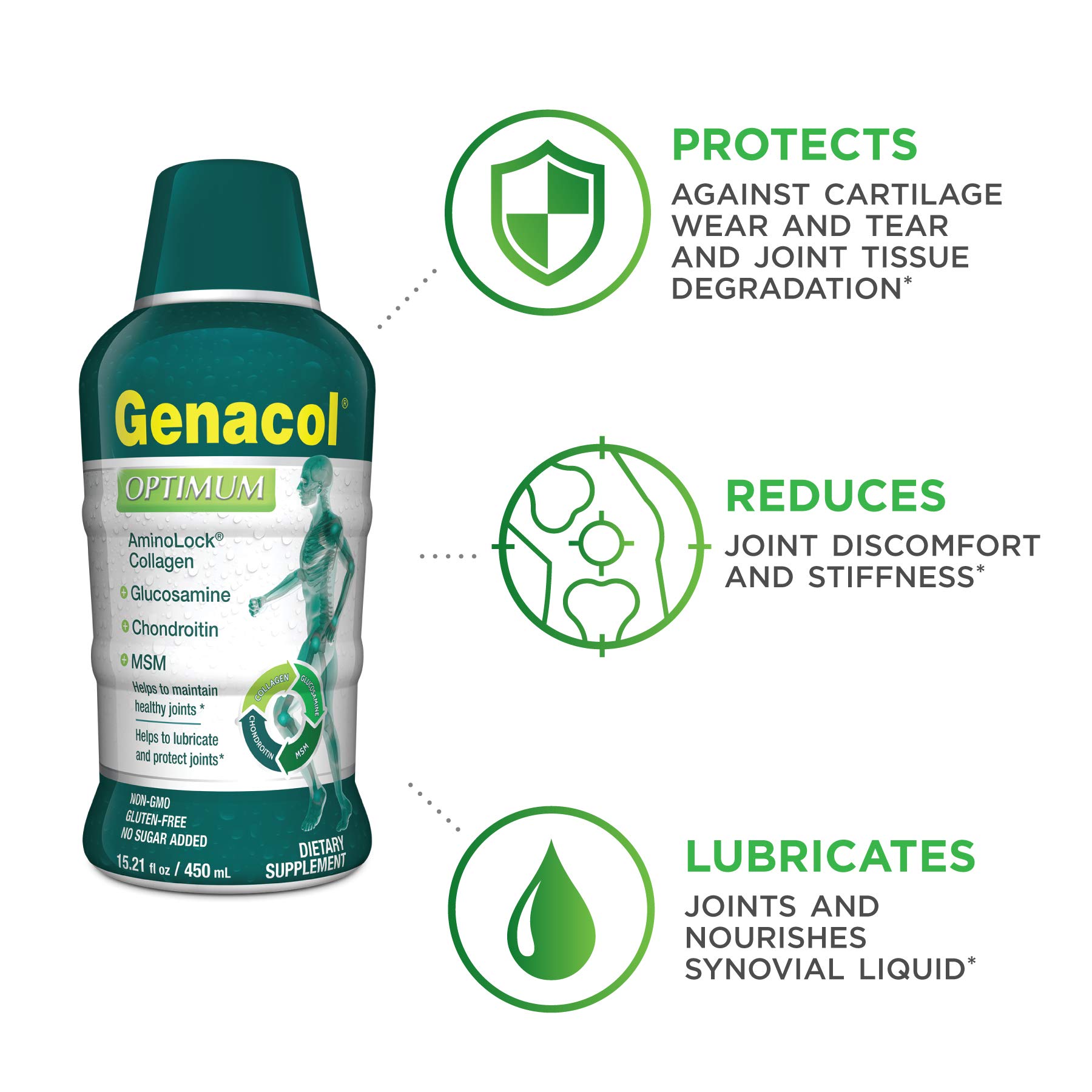 Galleon GENACOL Optimum Liquid Glucosamine Complex With Collagen