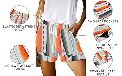 ONLYSHE Womens Casual Drawstring Elastic Waist